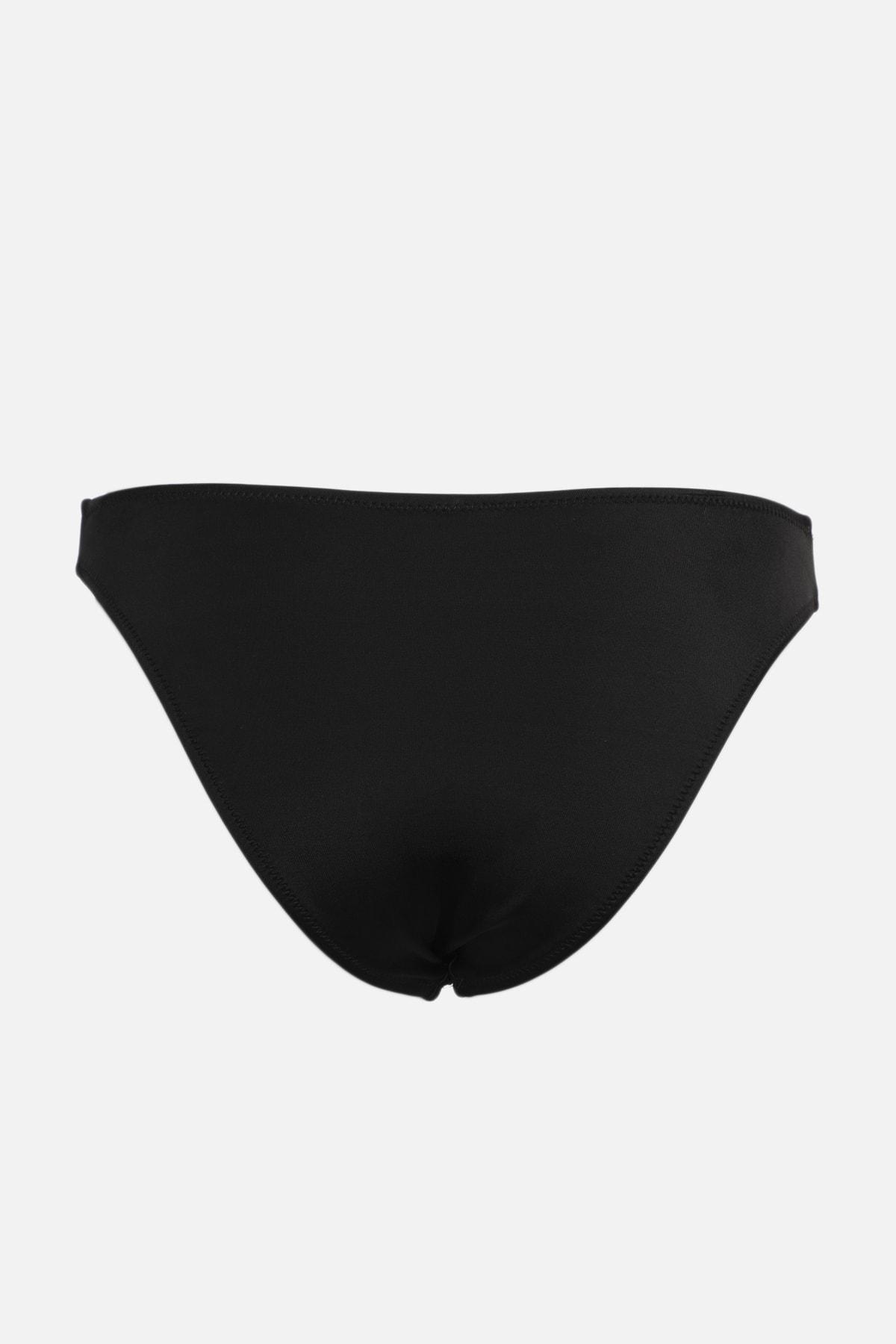 Trendyol - Black Plain Low Waist Bikini Bottom
