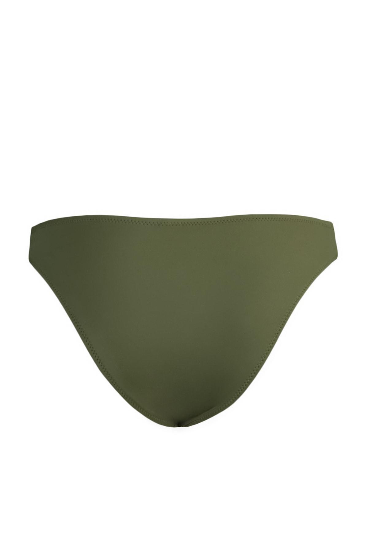 Trendyol - Khaki Plain Bikini Bottom