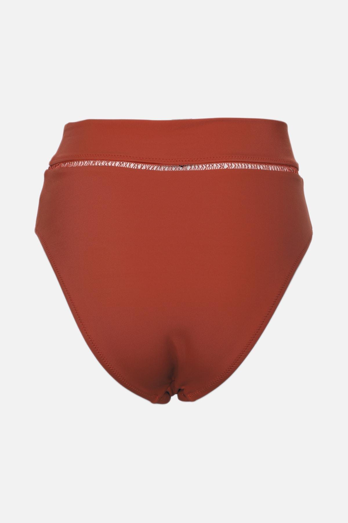 Orange High Waist Bikini Bottom, , large image number 5
