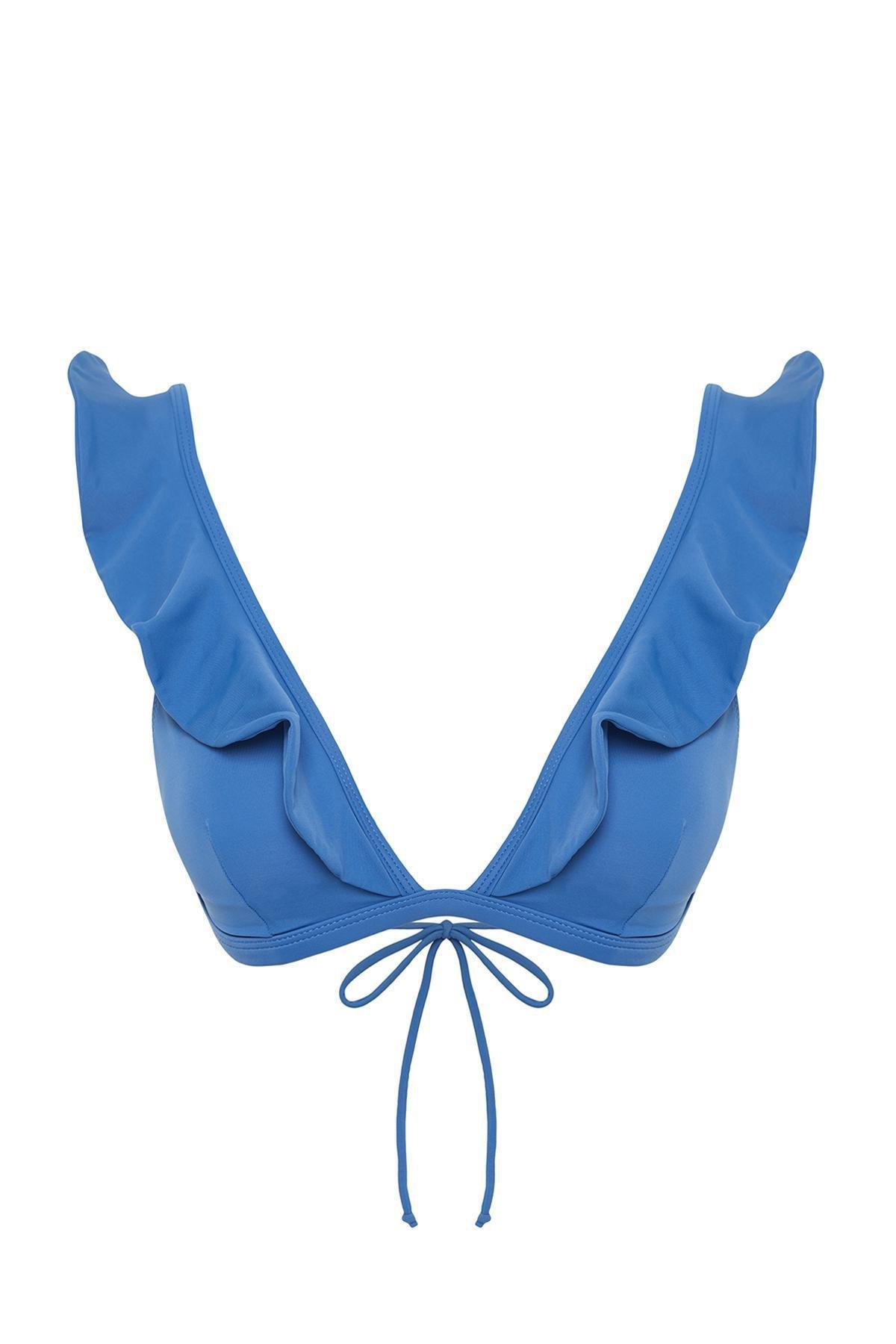 Blue Trinagle Bikini Top, , large image number 4