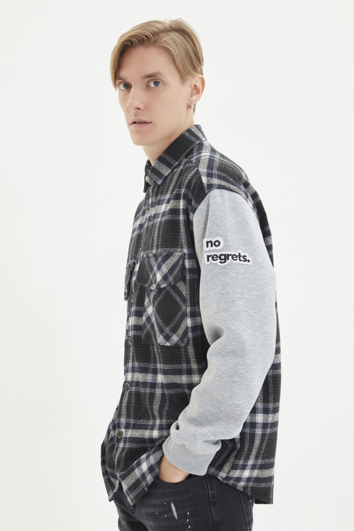 Navy Oversize Shirt, , large image number 2