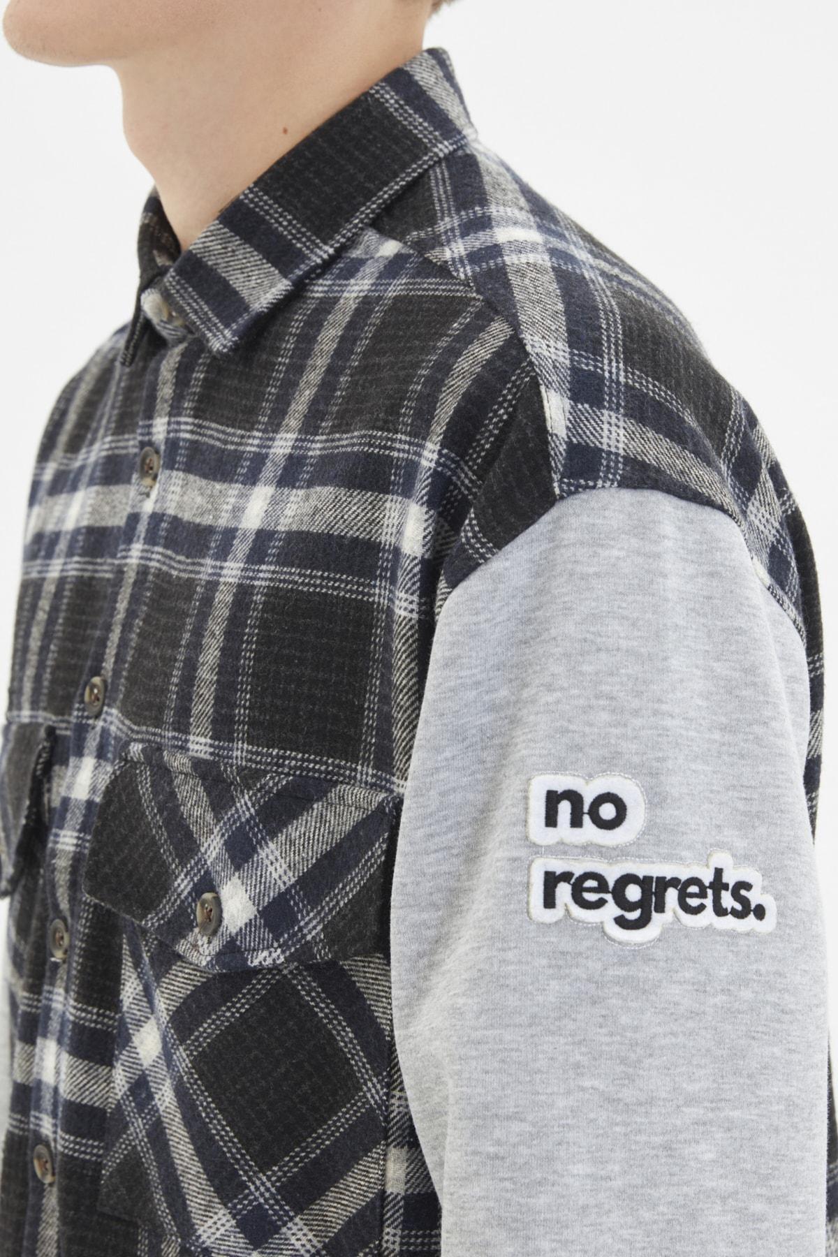 Navy Oversize Shirt, , large image number 3