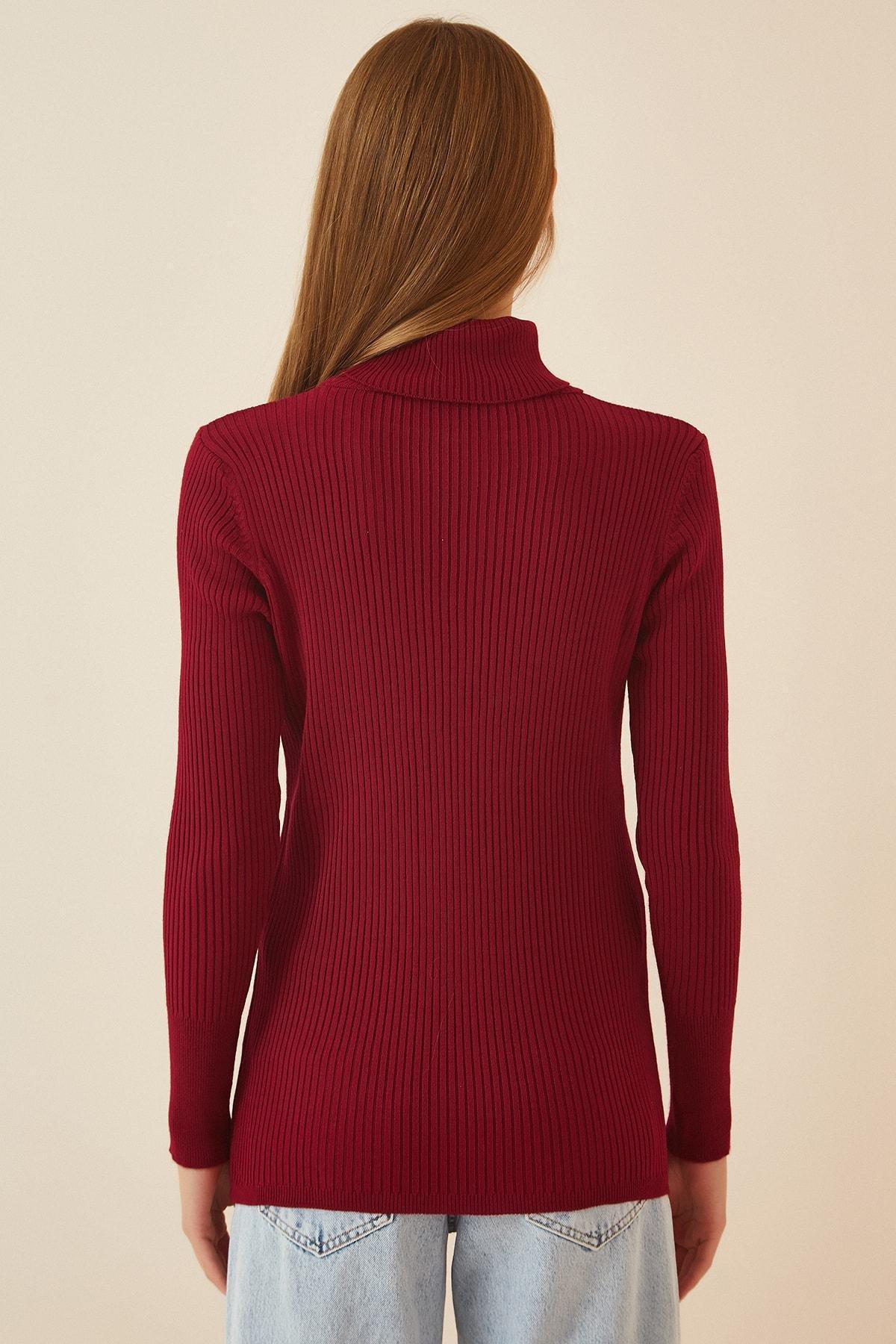 Burgundy Turtleneck Sweater, , large image number 2