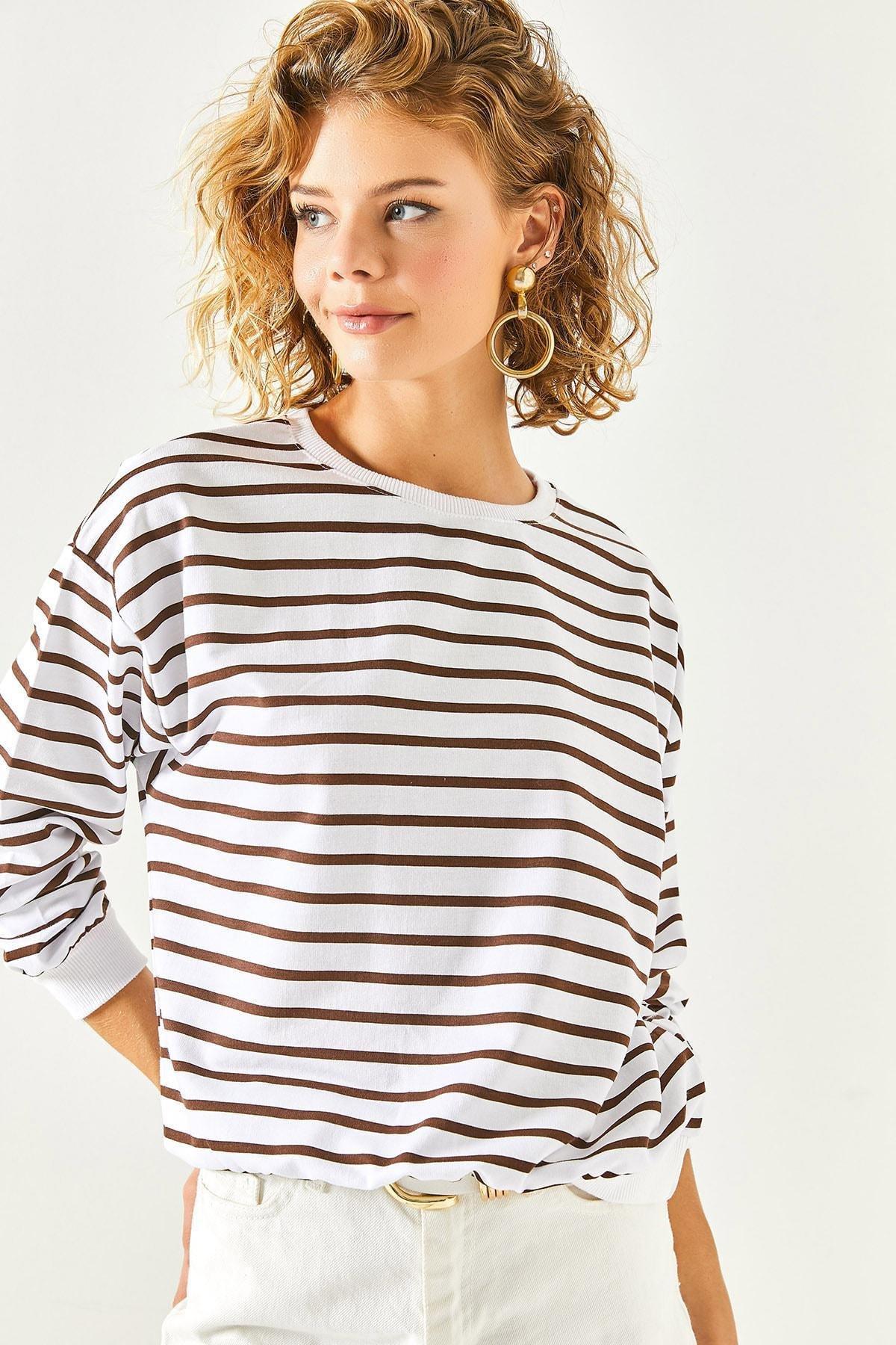 White Loose Sweatshirt, , large image number 0