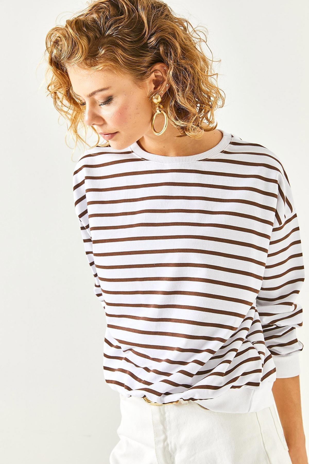 White Loose Sweatshirt, , large image number 3