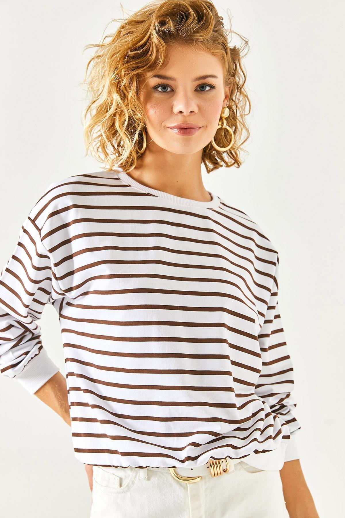 White Loose Sweatshirt, , large image number 4