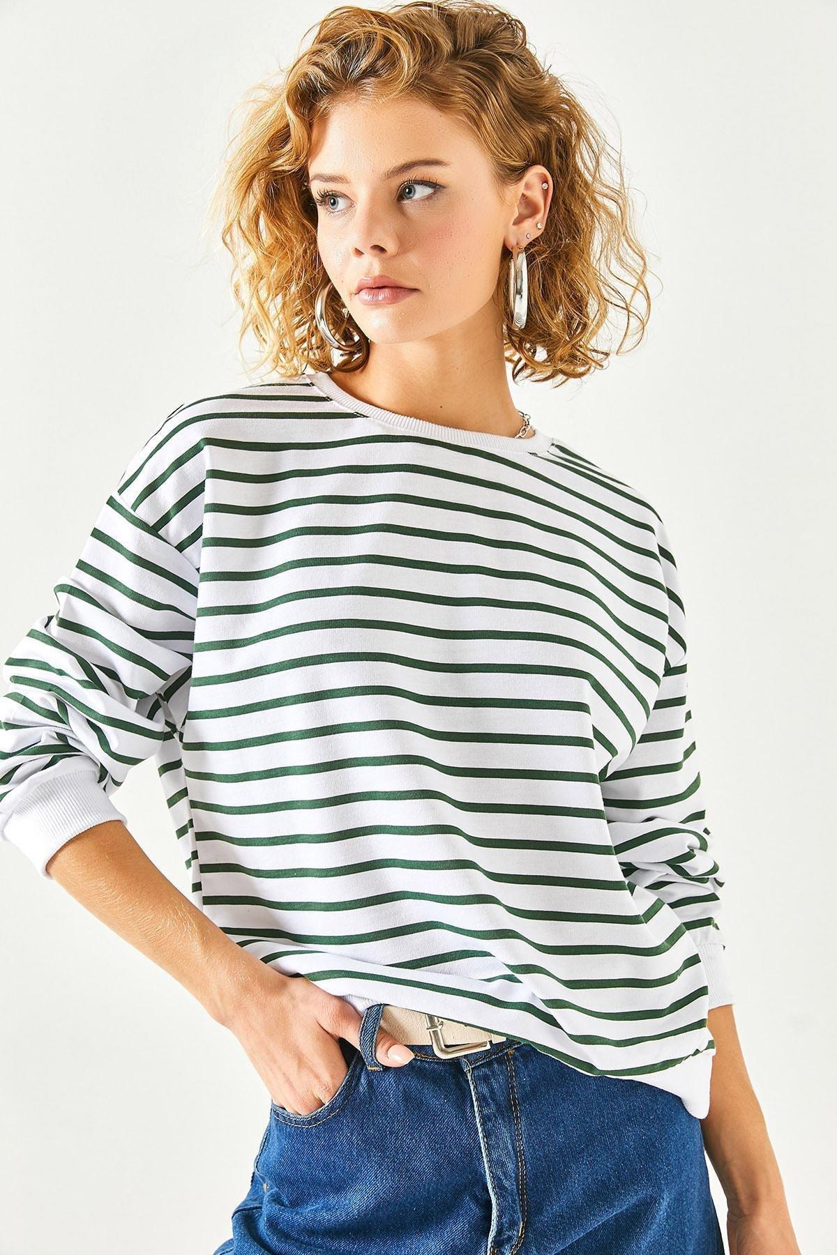 White Soft Textured Sweatshirt, C101_1977, large image number 1