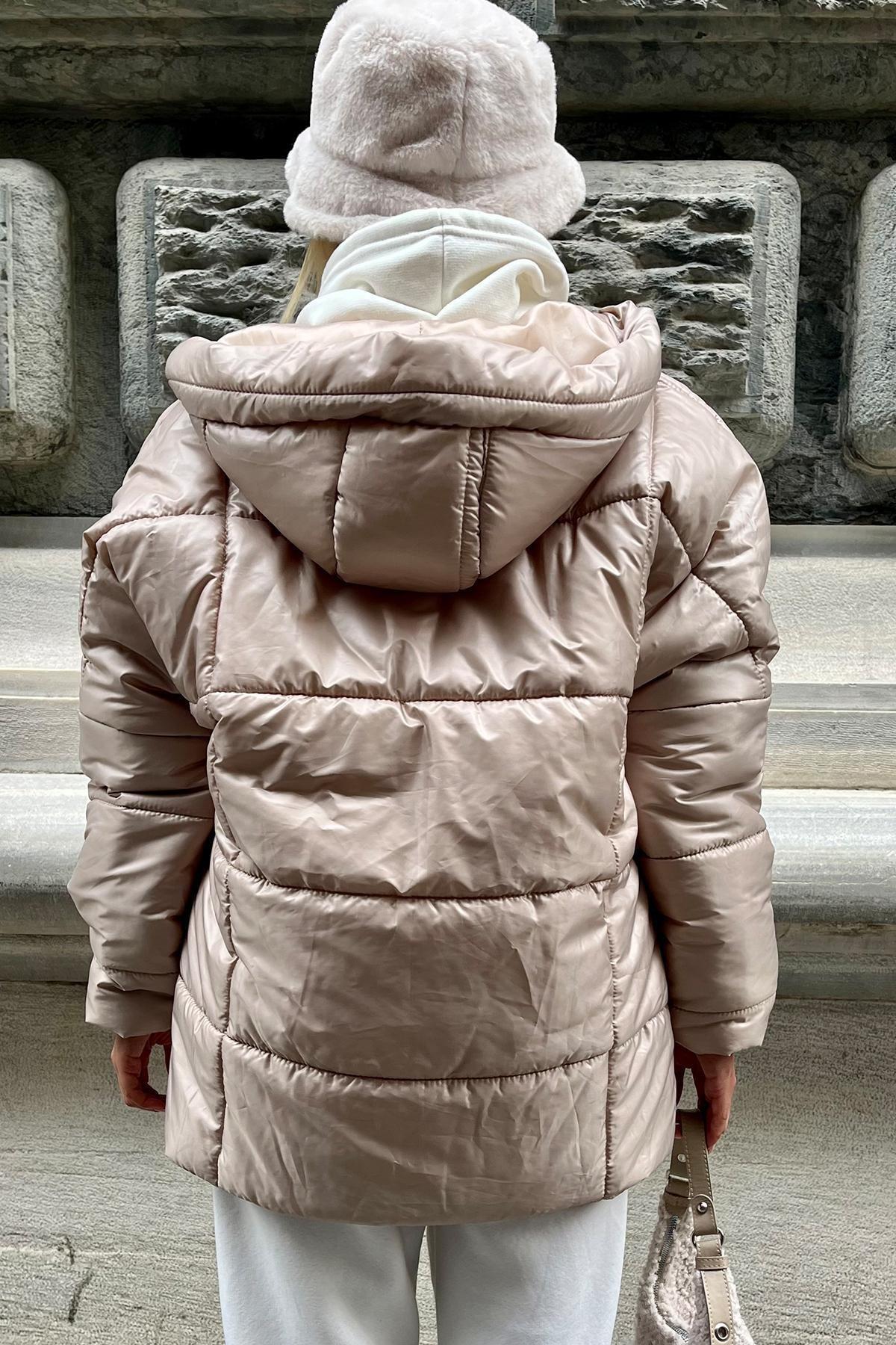 Grey Puffer Oversize Jacket, Gray, large image number 11