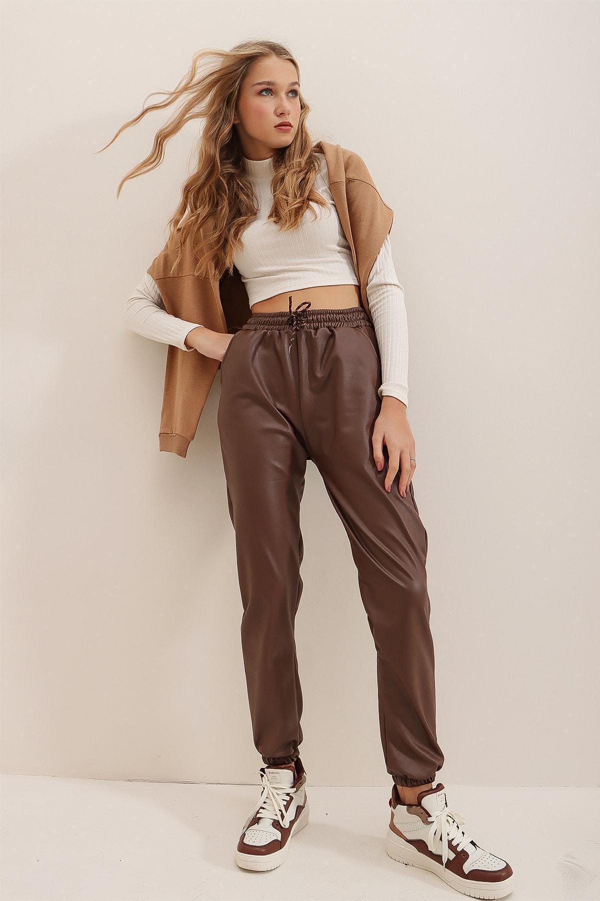 Brown Joggers Pants, , large image number 5