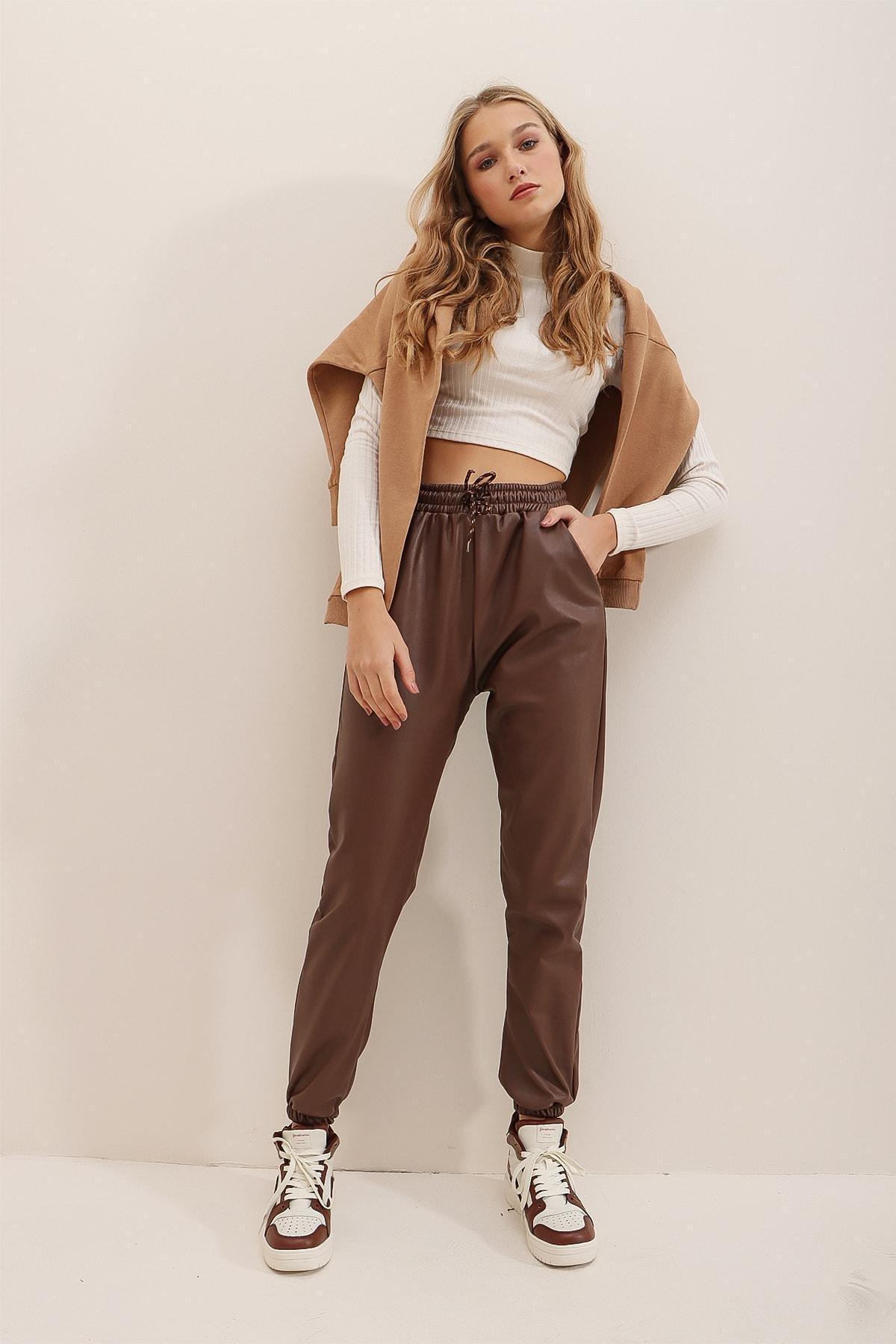 Brown Joggers Pants, , large image number 6