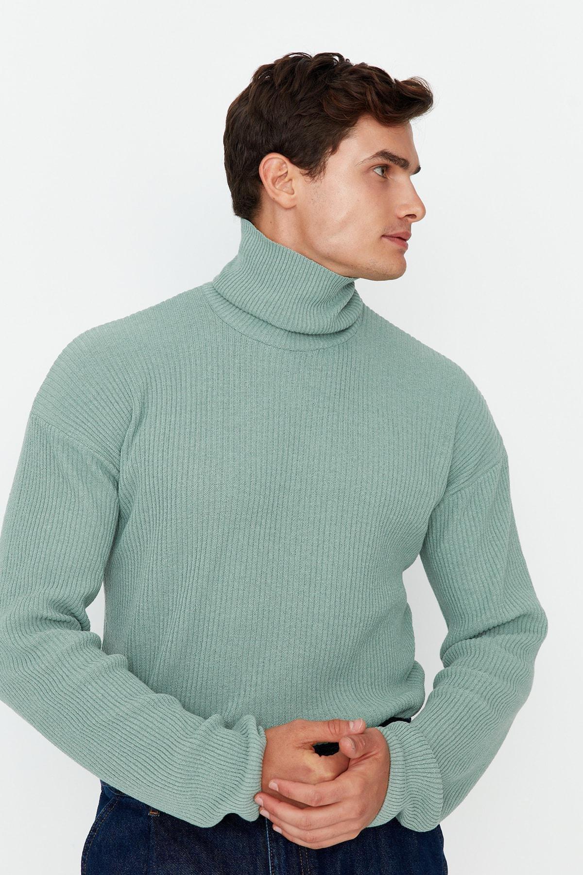 Trendyol - Green Oversize Sweater