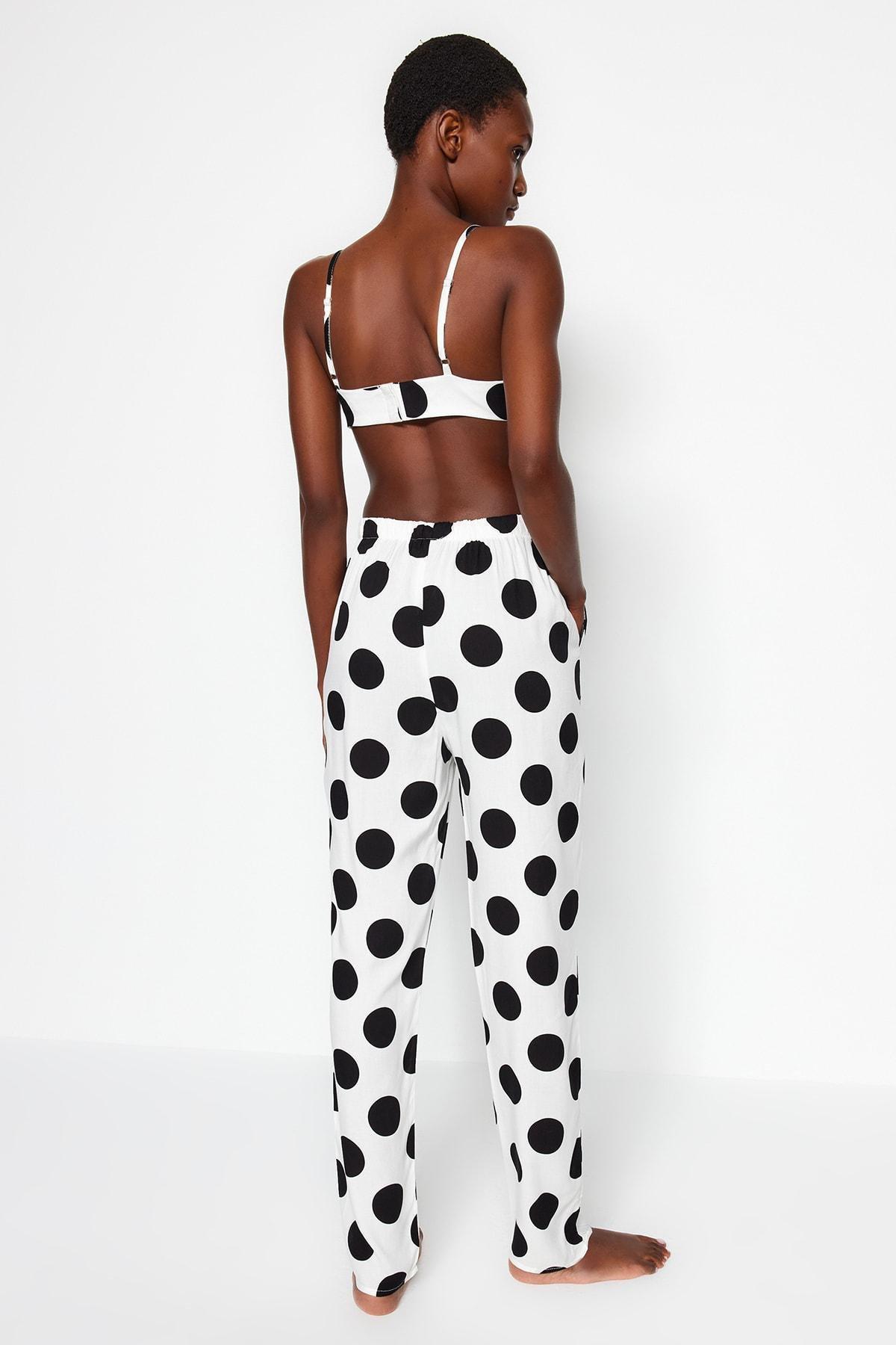 White Polka Dot Pyjama Set, , large image number 6