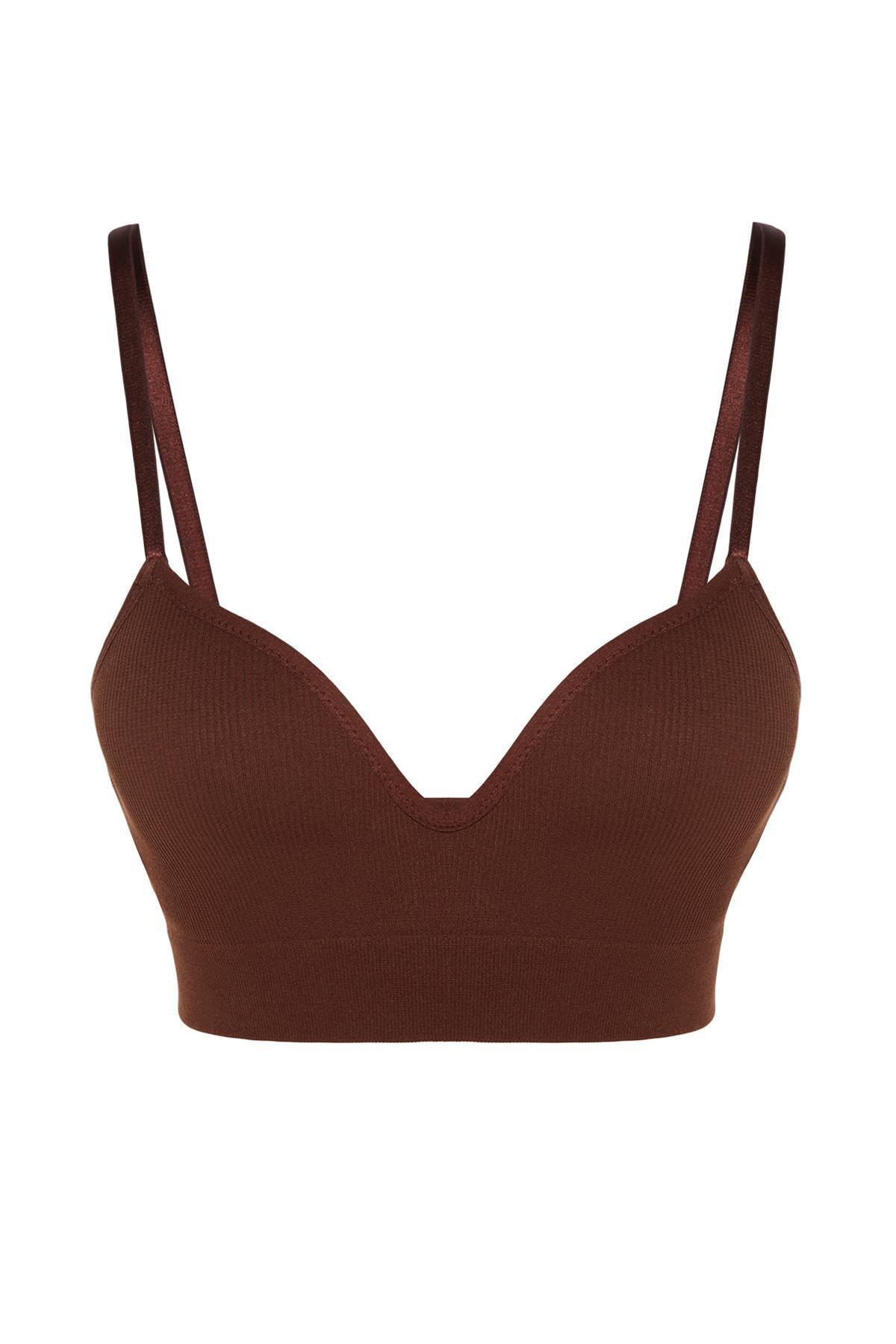 Brown Plain Bra, , large image number 5