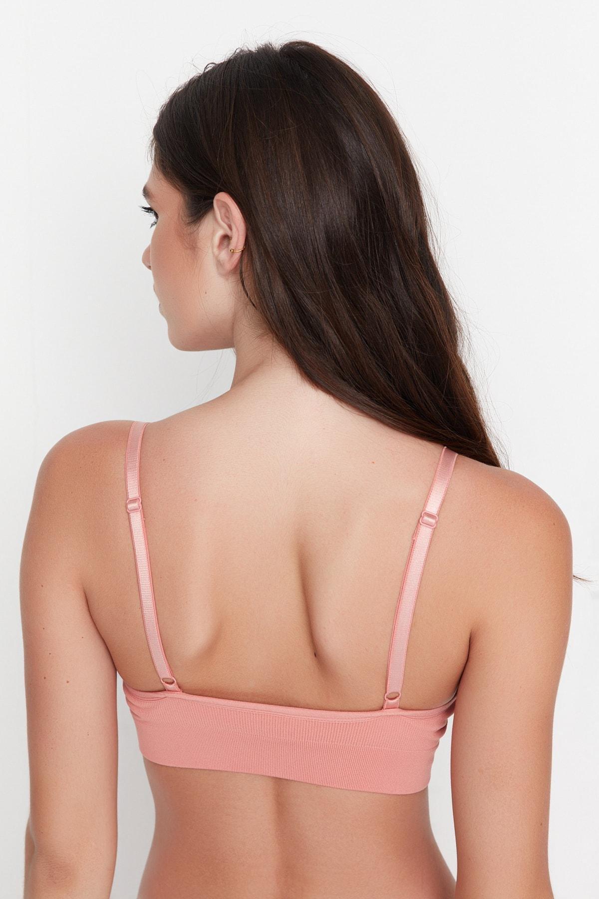 Trendyol - Pink V-Neck Bra