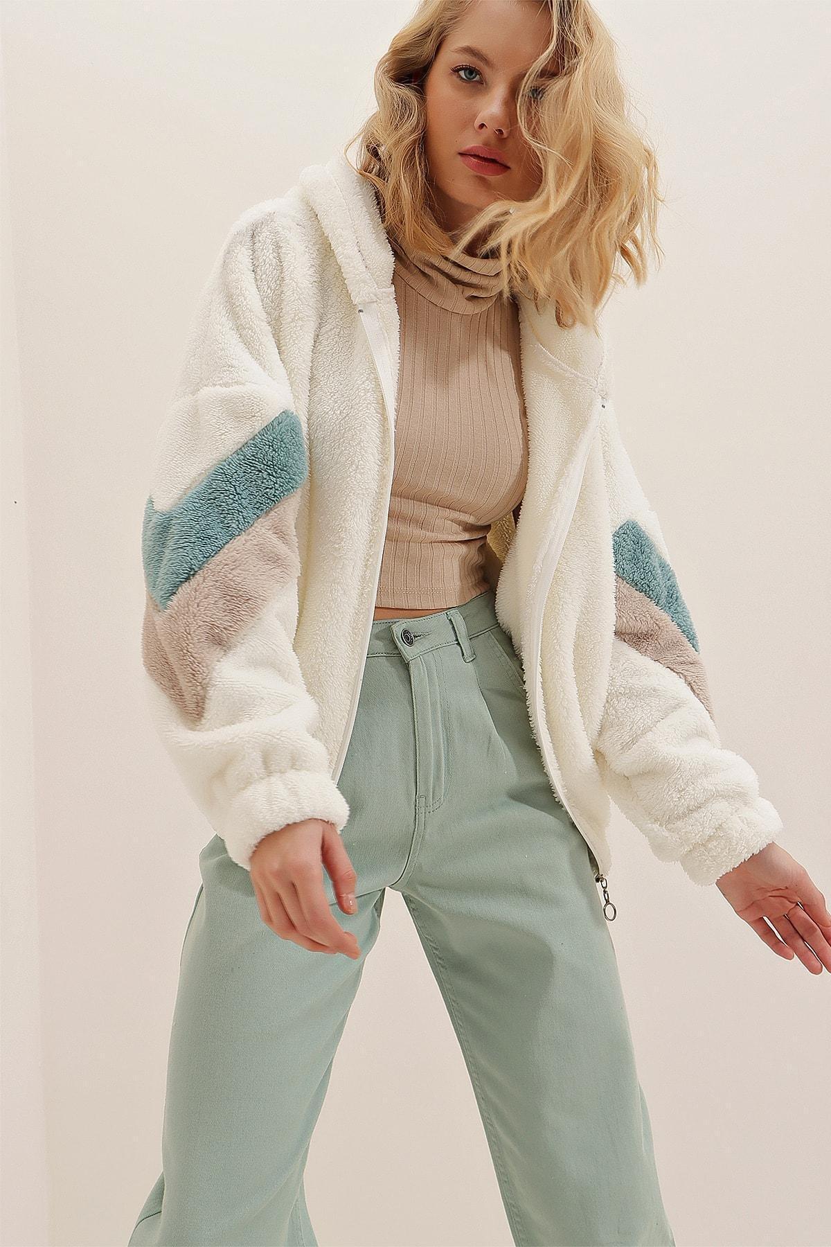 White Oversized Hooded Sweatshirt, , large image number 0