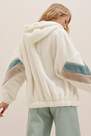 Alacati - White Oversized Hooded Sweatshirt