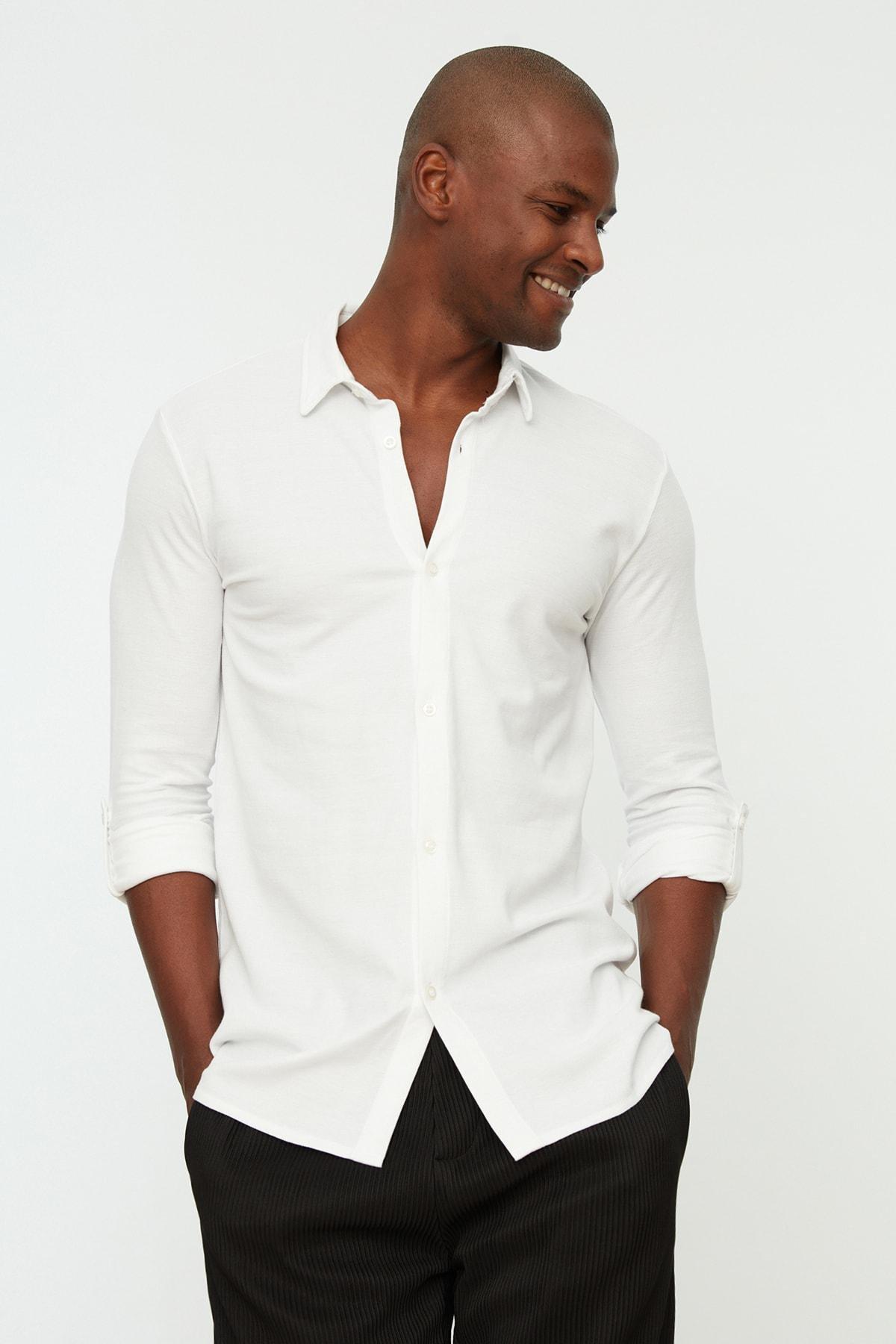 White Collared Shirt, , large image number 0