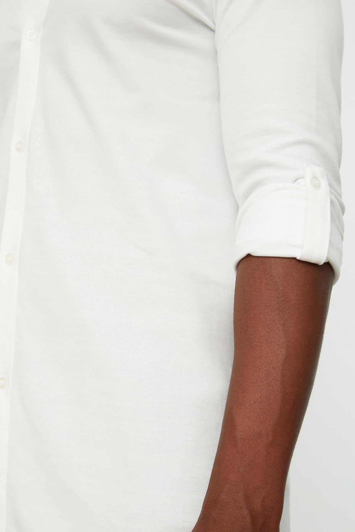 White Collared Shirt, , large image number 3
