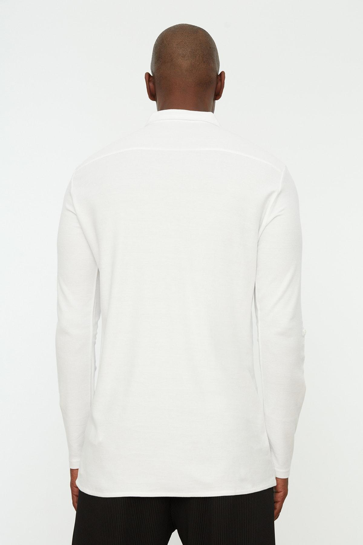 White Collared Shirt, , large image number 4