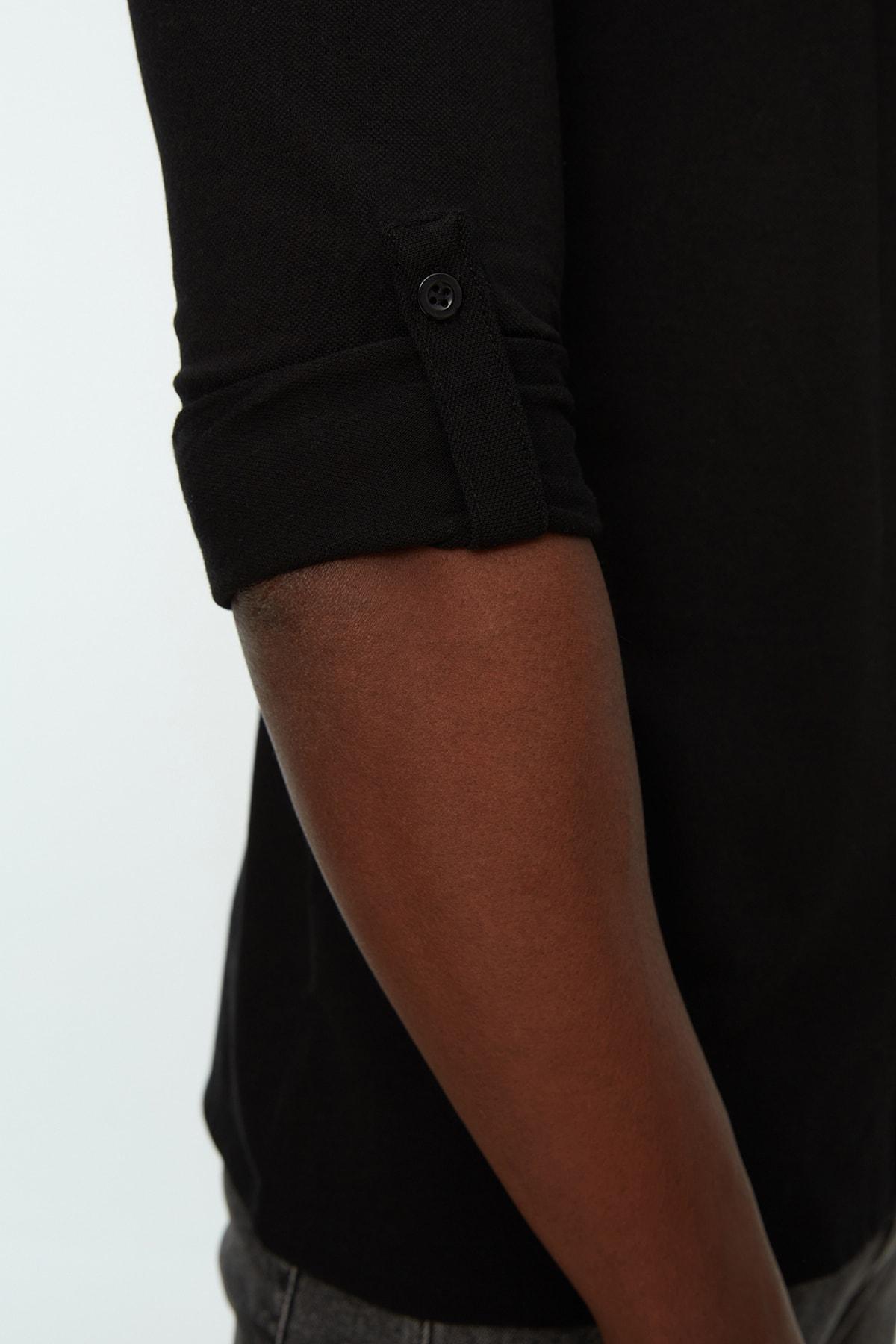 Black Regular Shirt, , large image number 4