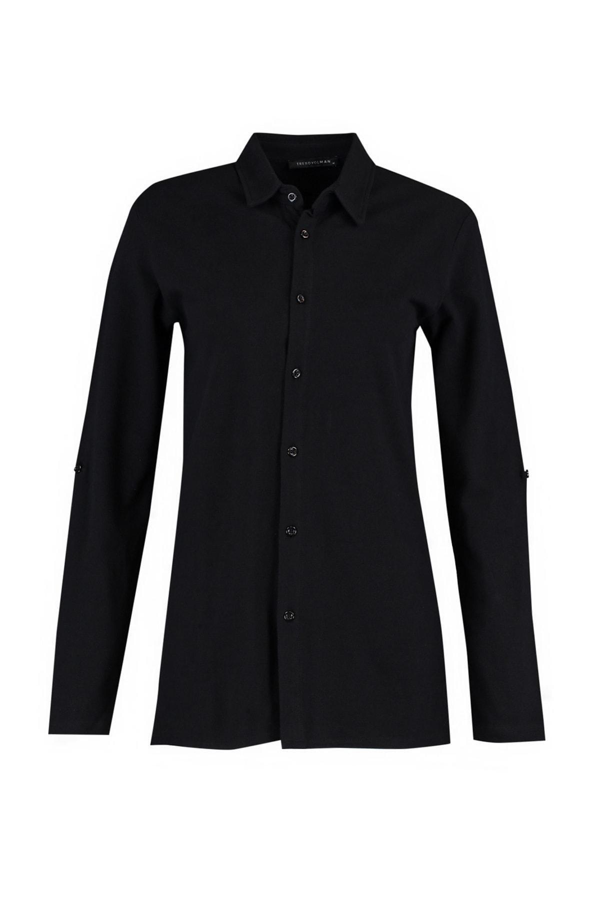 Black Regular Shirt, , large image number 5