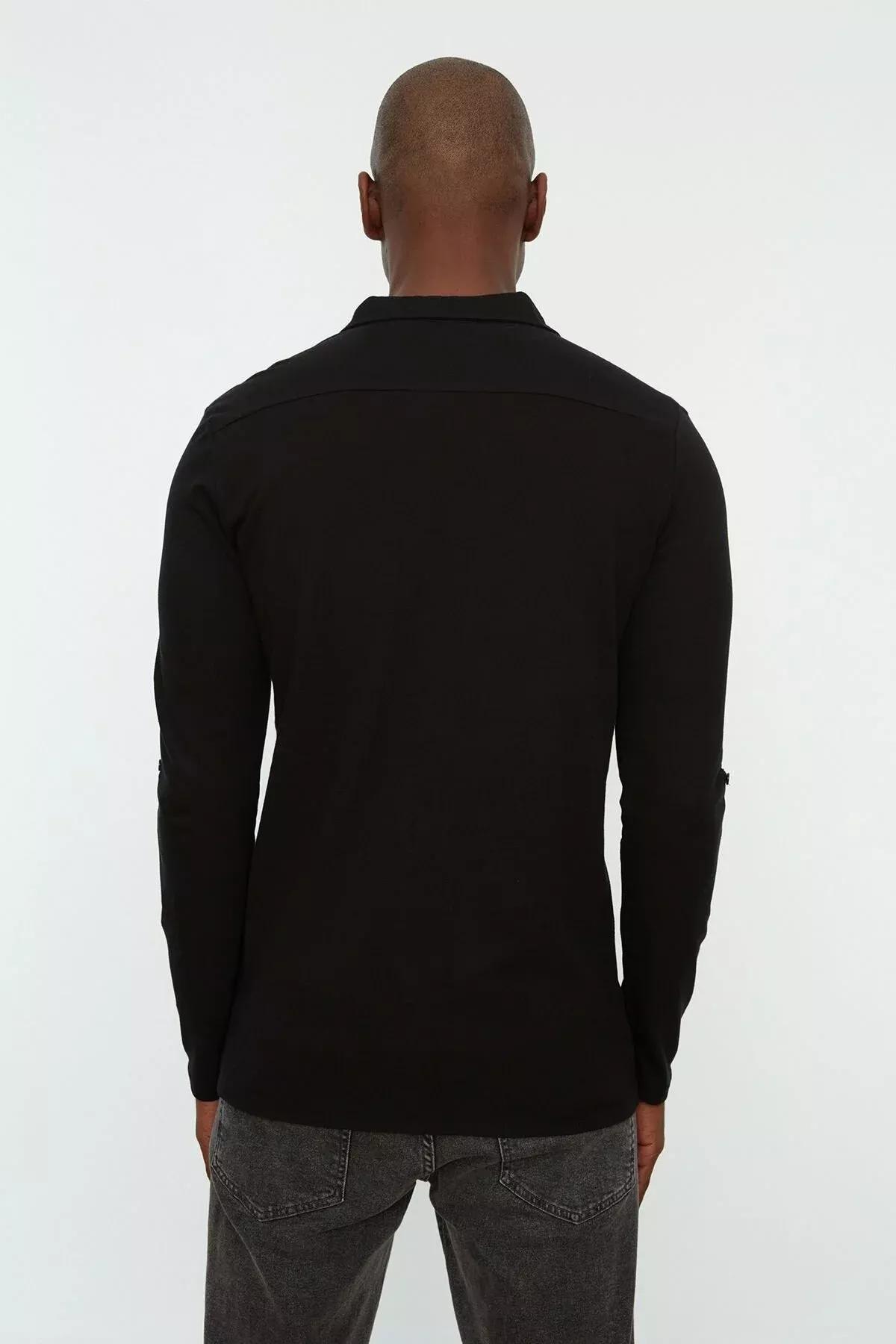 Black Regular Shirt, , large image number 5