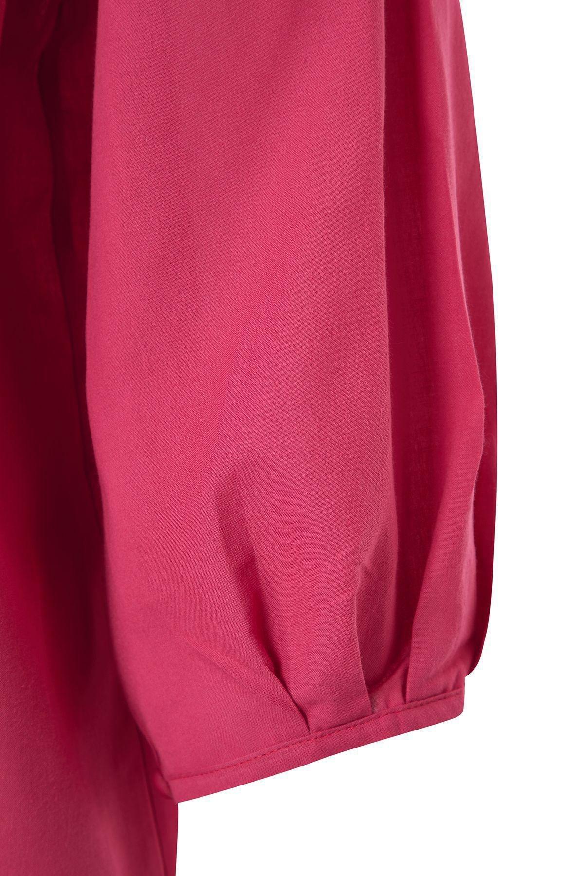 Pink Patterned Cotton Midi Dress, C101_4703, large image number 6