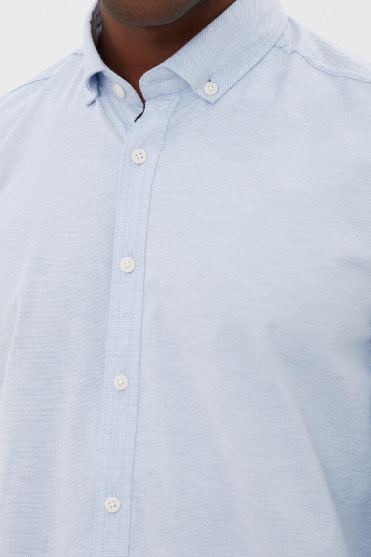 Blue Fitted Shirt, , large image number 3