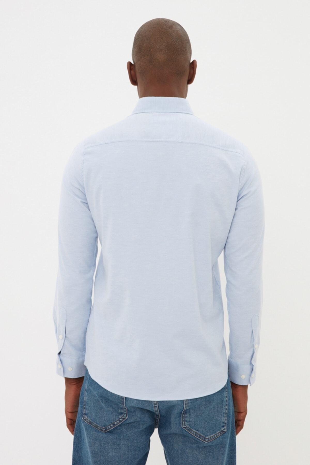 Blue Fitted Shirt, , large image number 4