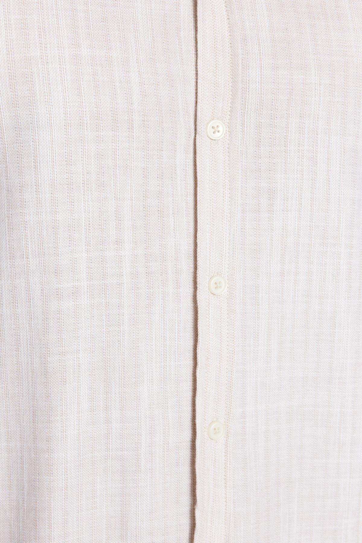 Trendyol - Beige Slim Shirt