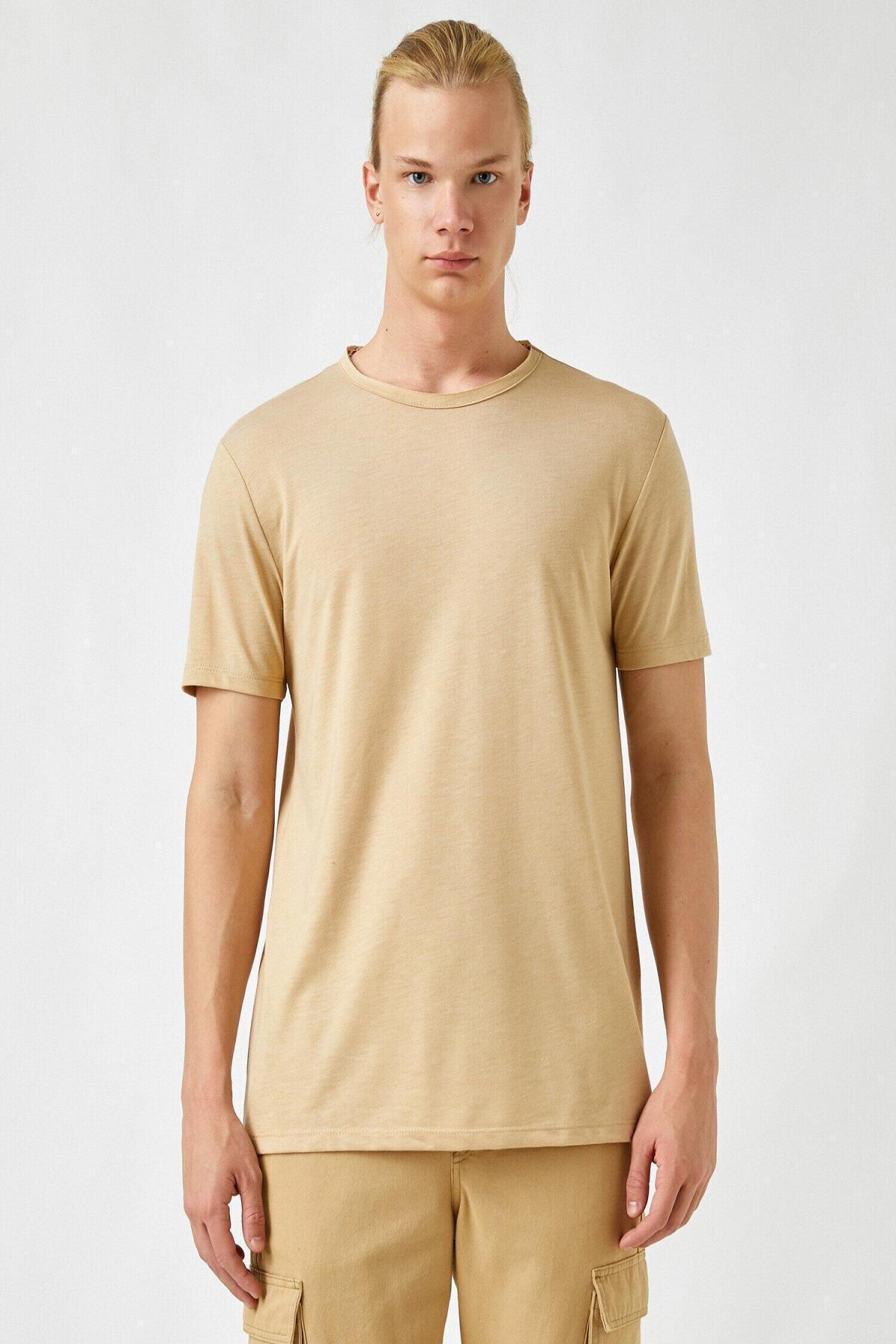 Koton - Beige Short Sleeve T-Shirt