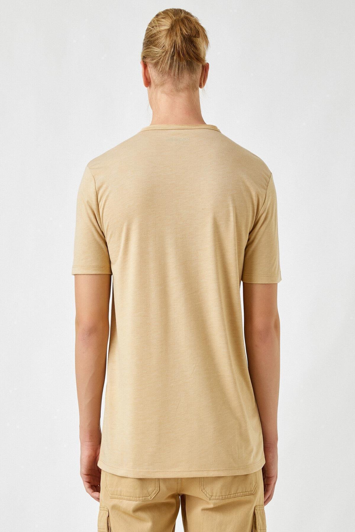 Koton - Beige Short Sleeve T-Shirt