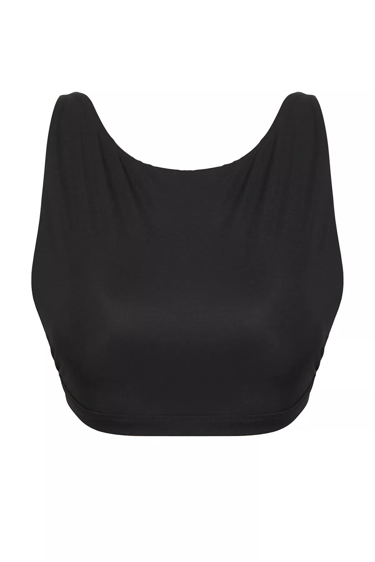 Black Halter Neck Bikini Top, , large image number 4