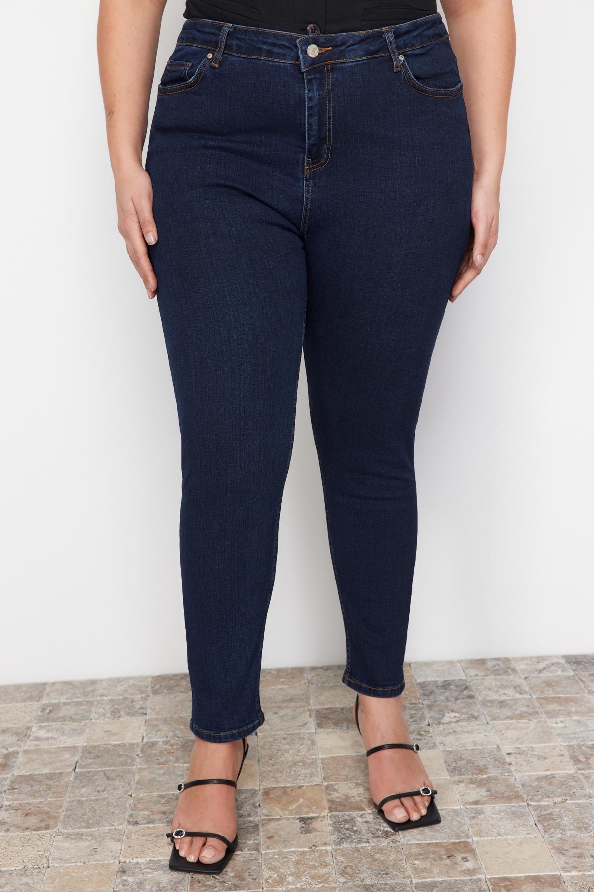Blue Skinny Plus Size Jeans, , large image number 11