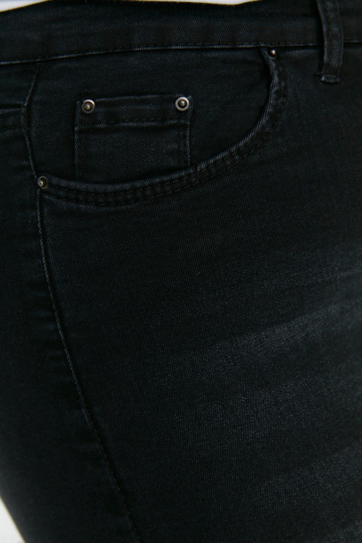 Black Skinny Plus Size Jeans, , large image number 4