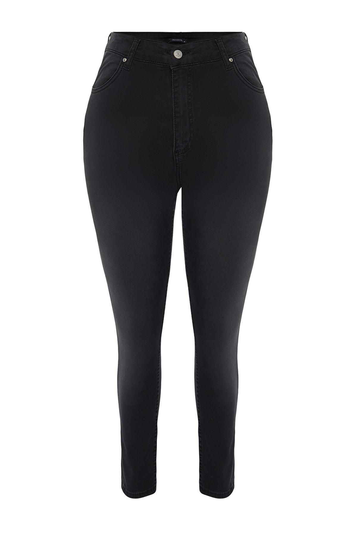 Black Skinny Plus Size Jeans, , large image number 7