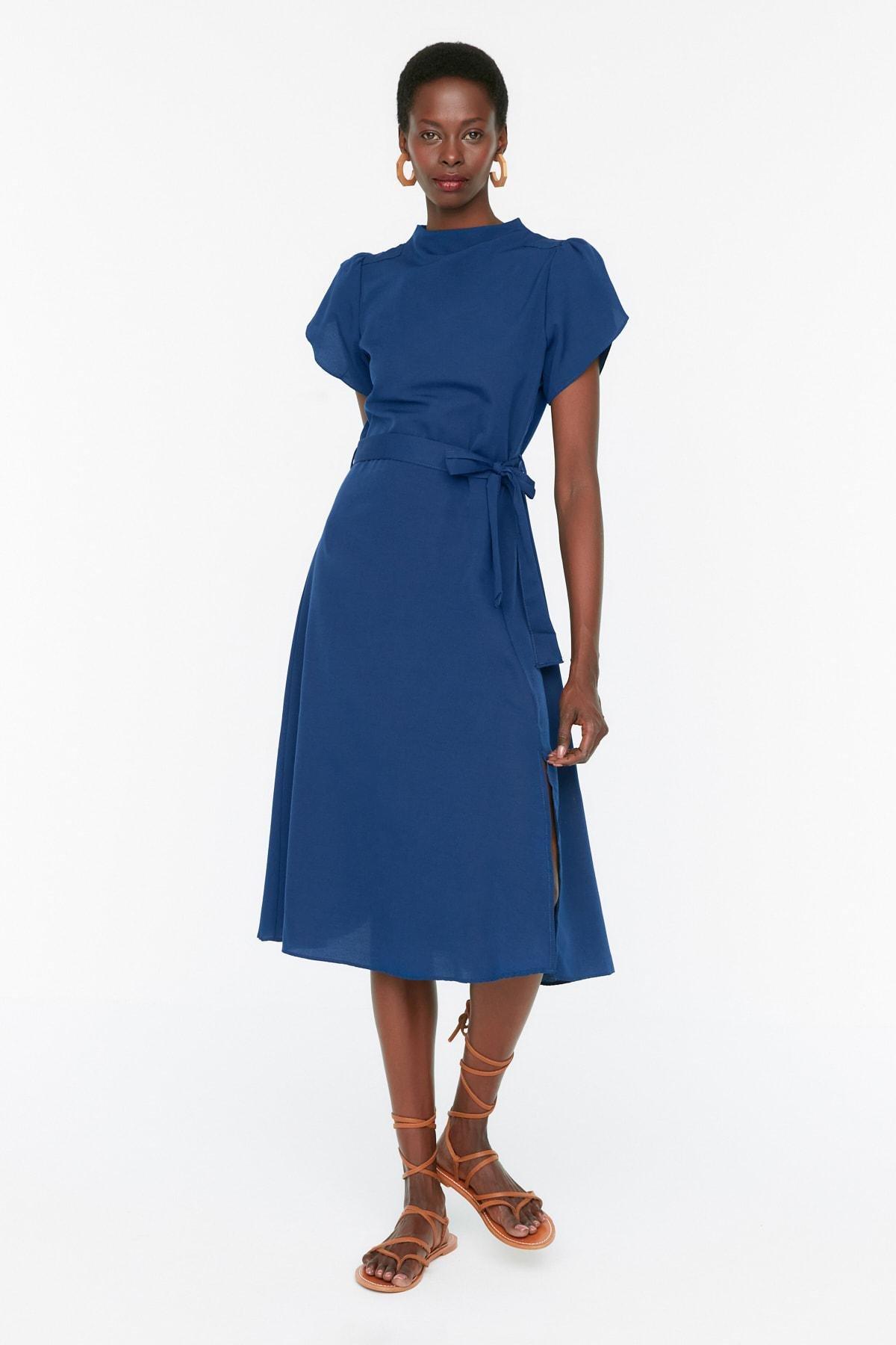 Trendyol - Blue A-Line Dress