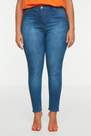 Trendyol - Navy Skinny High Waist Plus Size Jeans