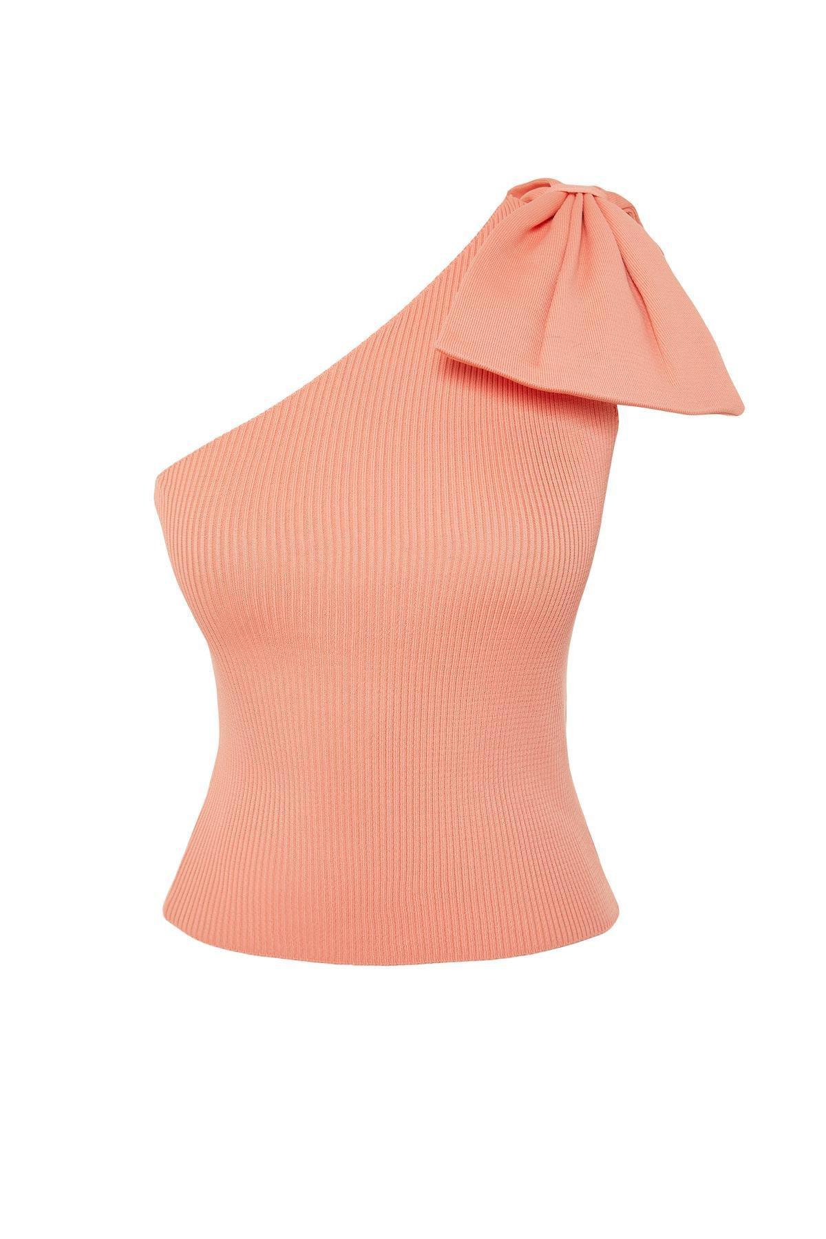 Orange Bow Detailed Top, , large image number 5