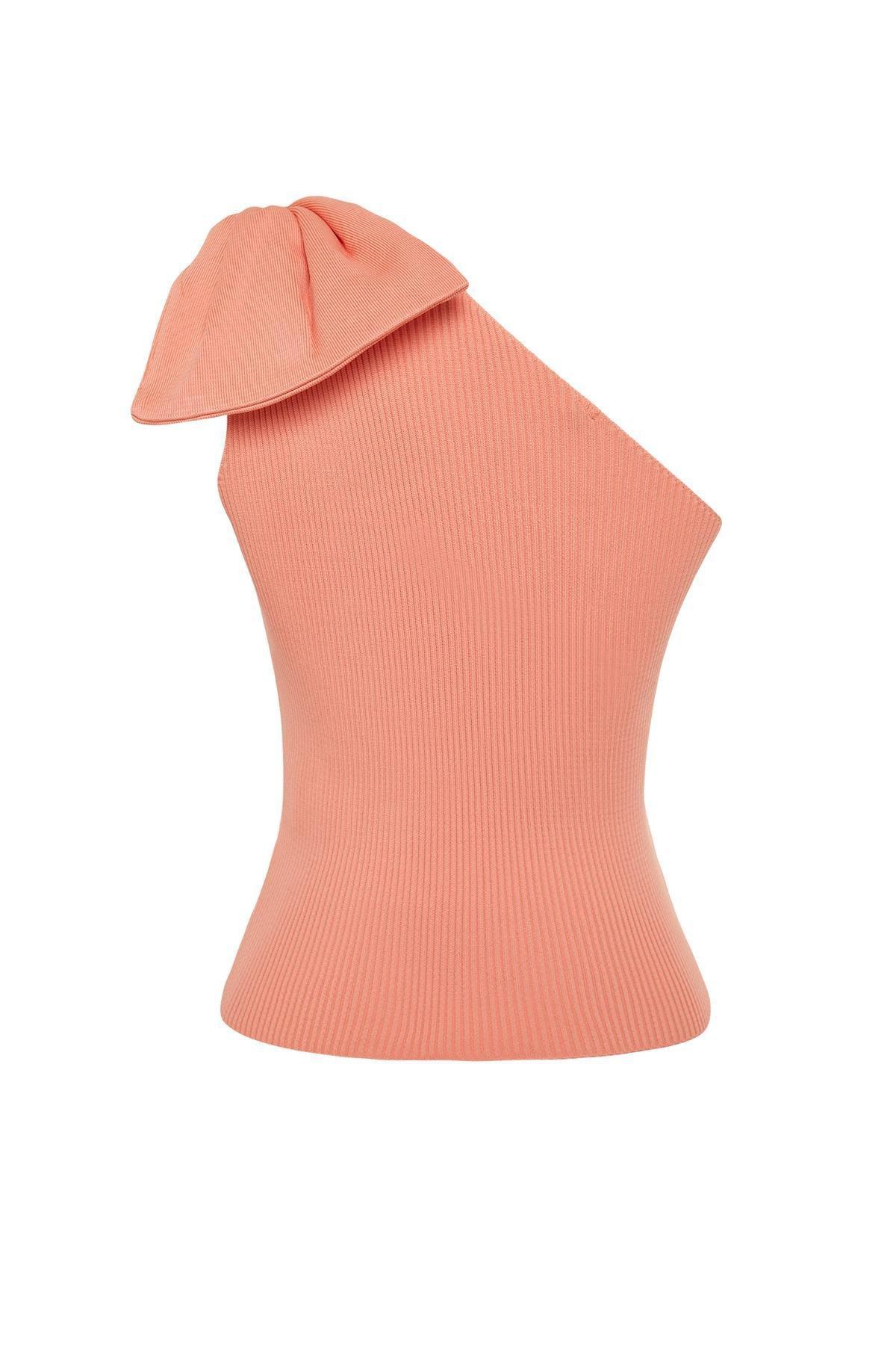 Orange Bow Detailed Top, , large image number 6