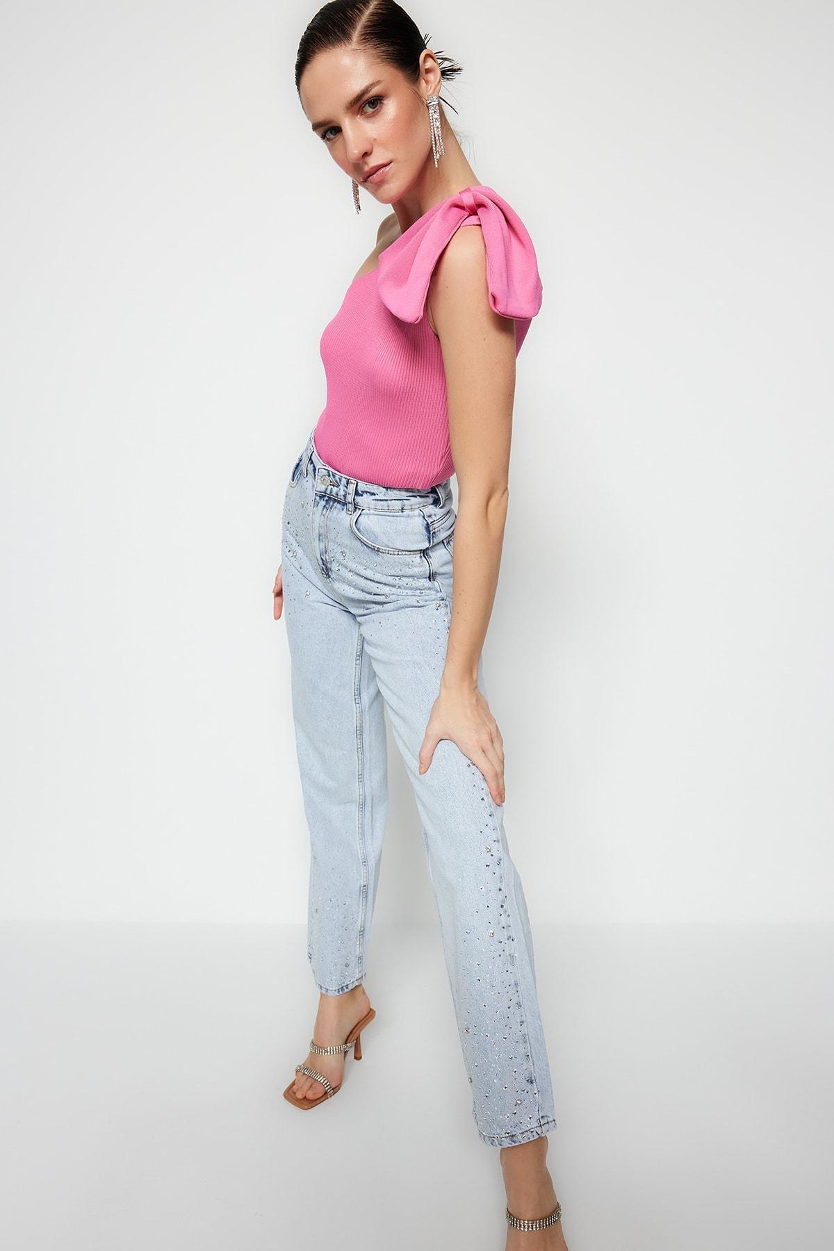 Pink Plain Blouse, , large image number 0