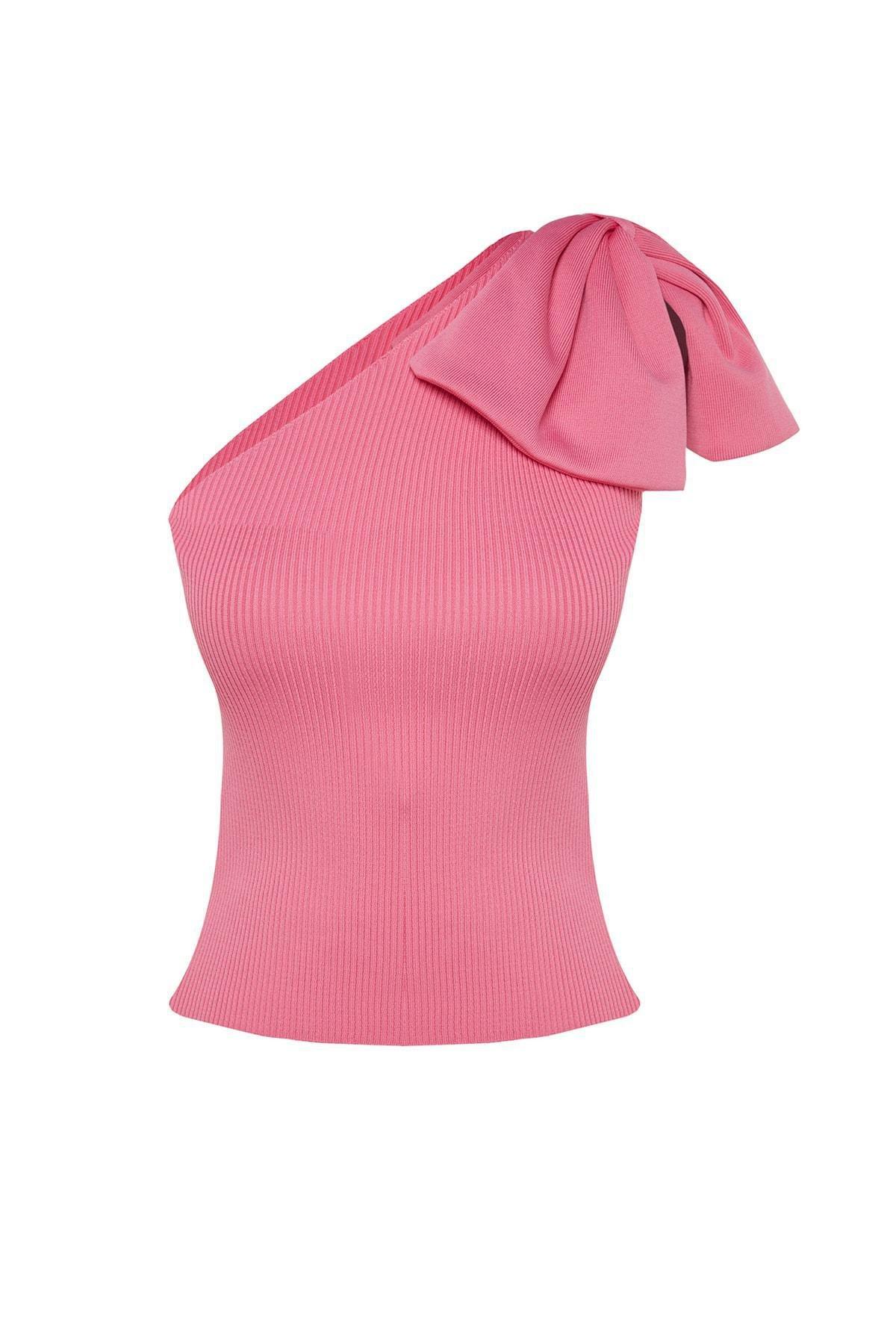 Pink Plain Blouse, , large image number 5