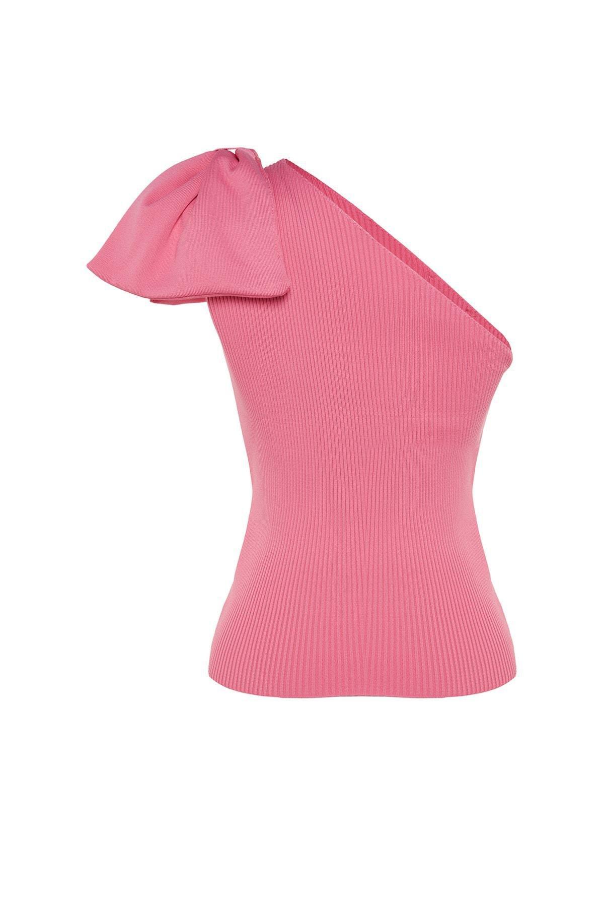 Pink Plain Blouse, , large image number 6