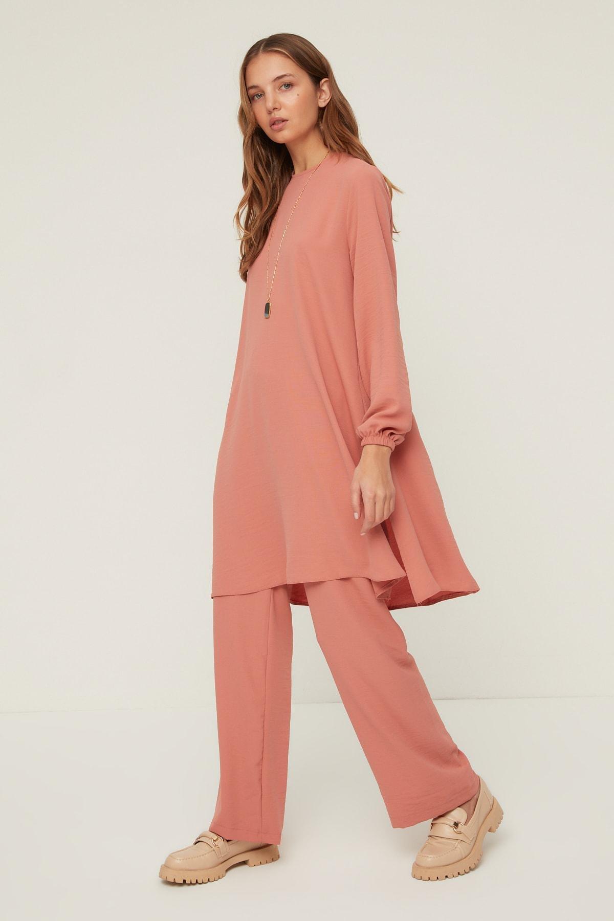 Pink Relaxed High Waist Co-Ord Set, , large image number 1