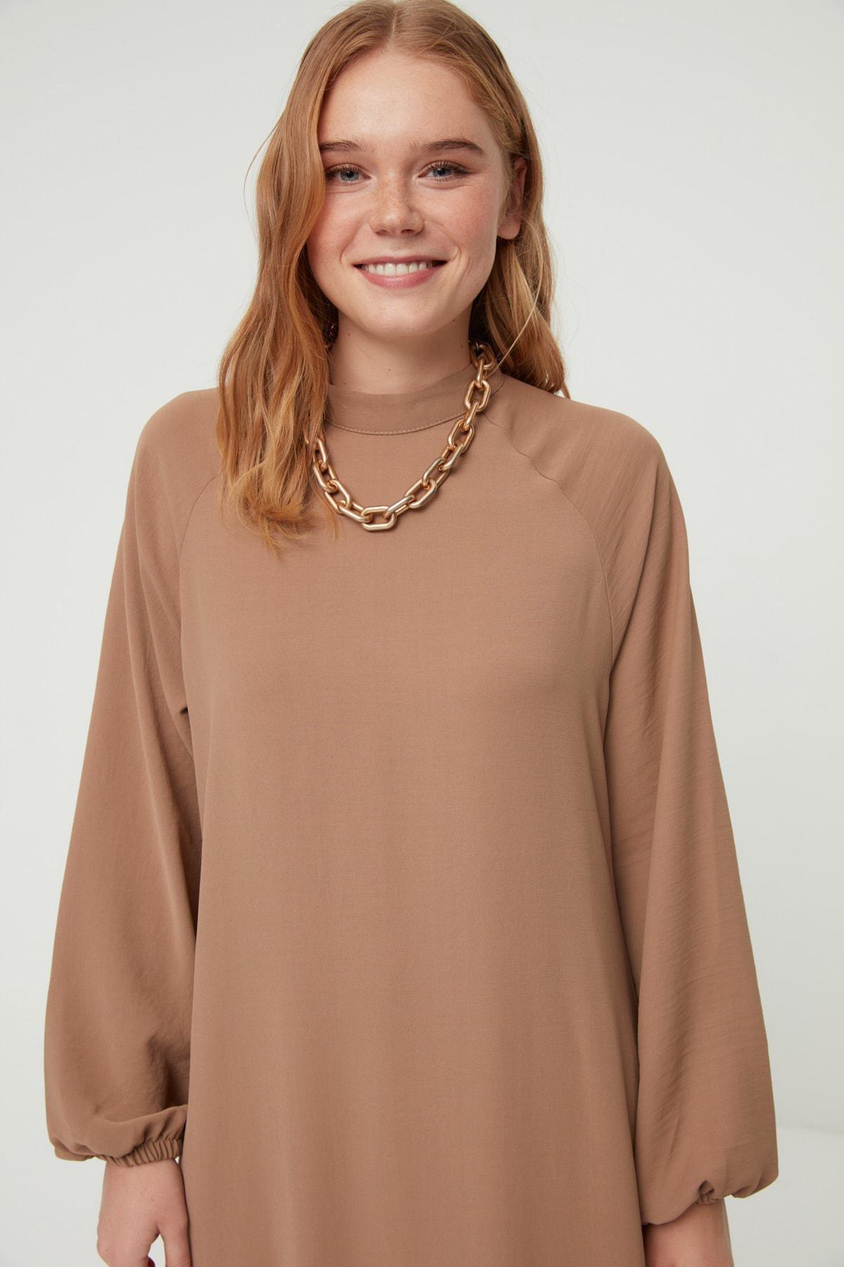Beige A Line Maxi Dress, , large image number 2