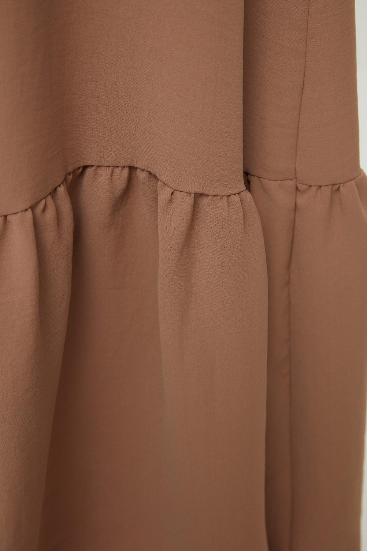 Beige A Line Maxi Dress, , large image number 3