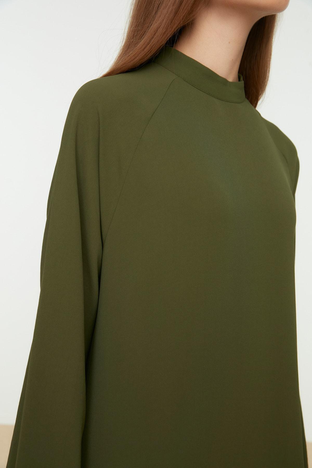 Green A Line Maxi Dress, , large image number 3