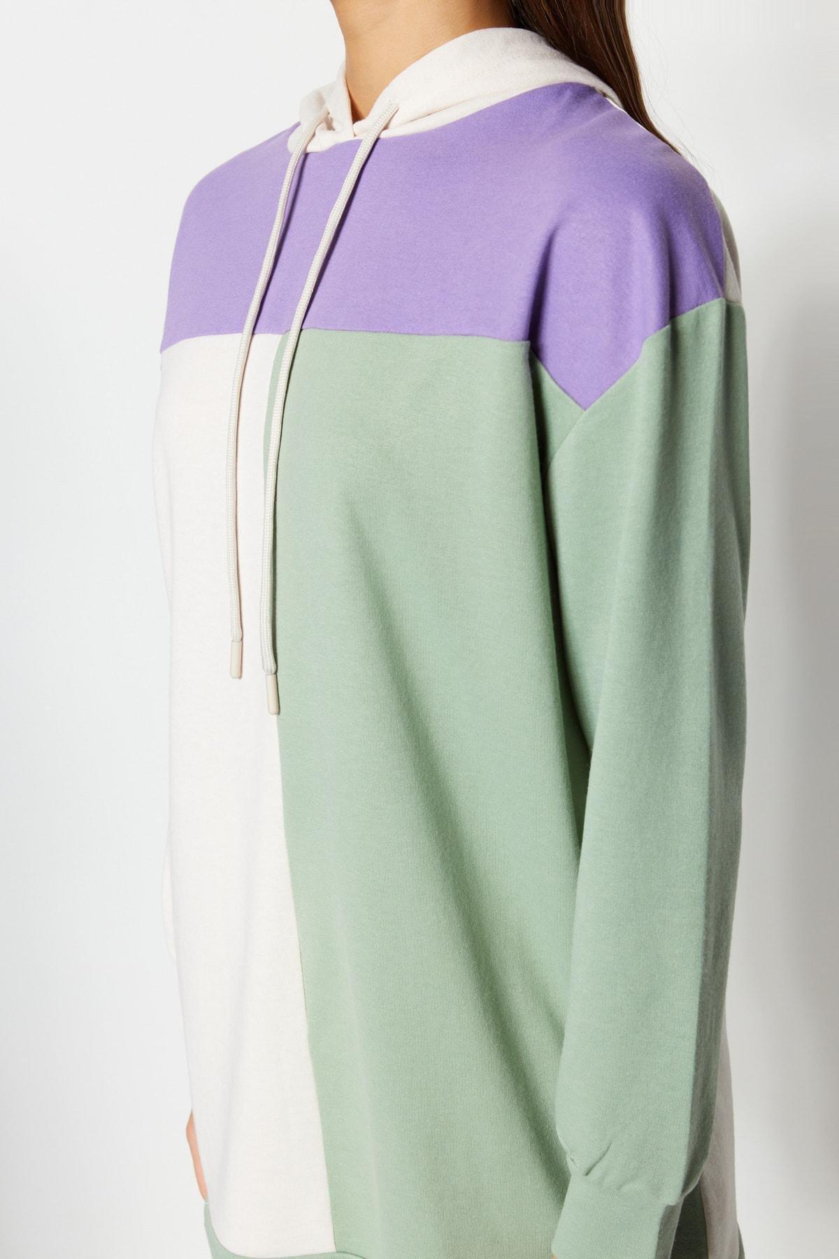 Multicolour Knitted Tracksuit Set, Purple, large image number 2