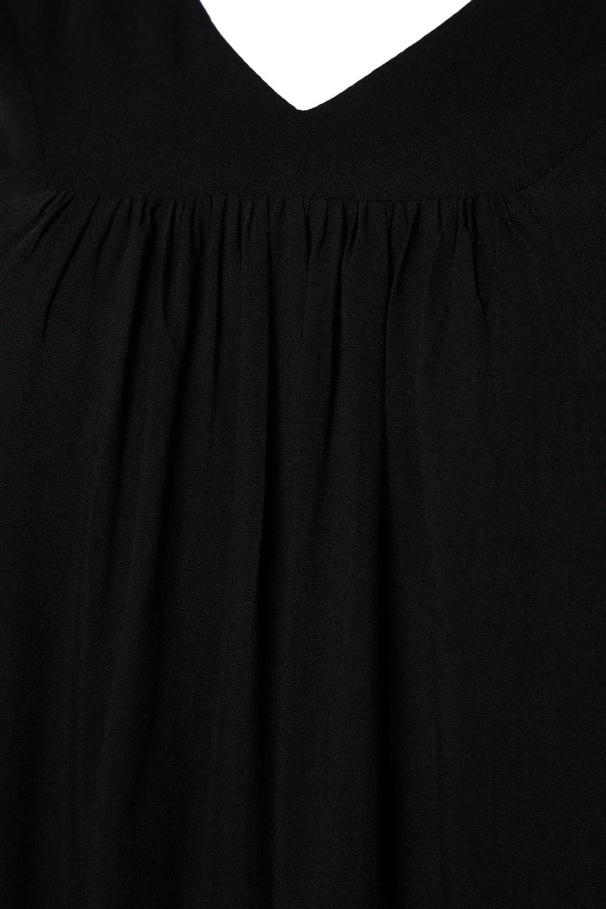 Black Basic Plus Size Dress, , large image number 8