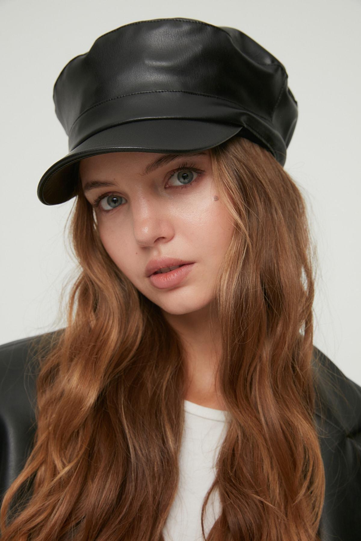 Black Casual Hat, Black, large image number 0